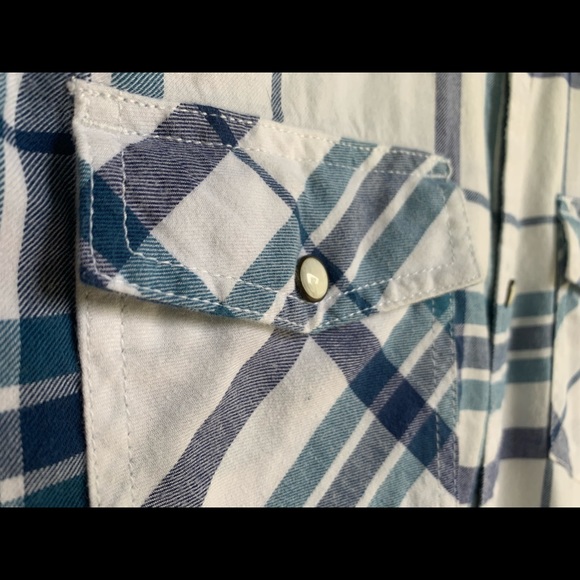 Camel Pearl Snap Western Snap Button Shirt - Picture 2 of 3